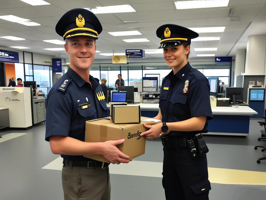 澳洲海關(guān)人員正在對(duì)郵寄的香煙進(jìn)行檢查