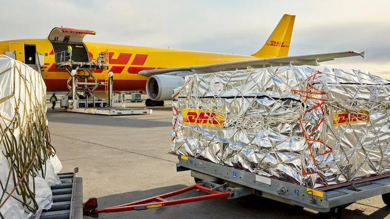 已經從澳洲郵寄到英國的快遞包裹